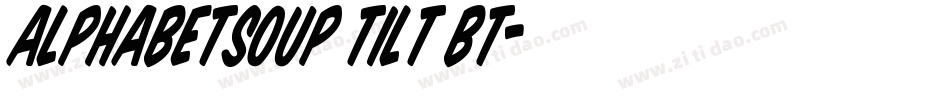 AlphabetSoup Tilt BT字体转换